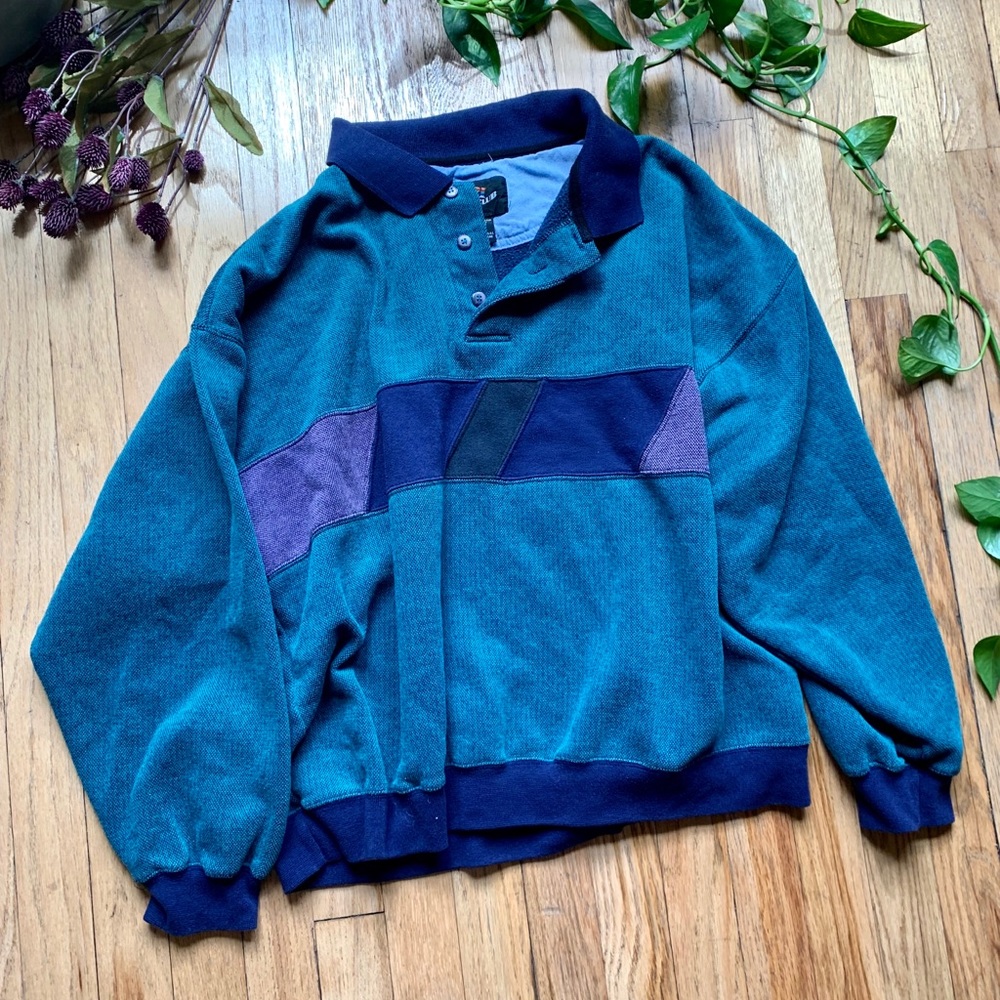 Vtg Men’s SportClub Colorblock Sweater